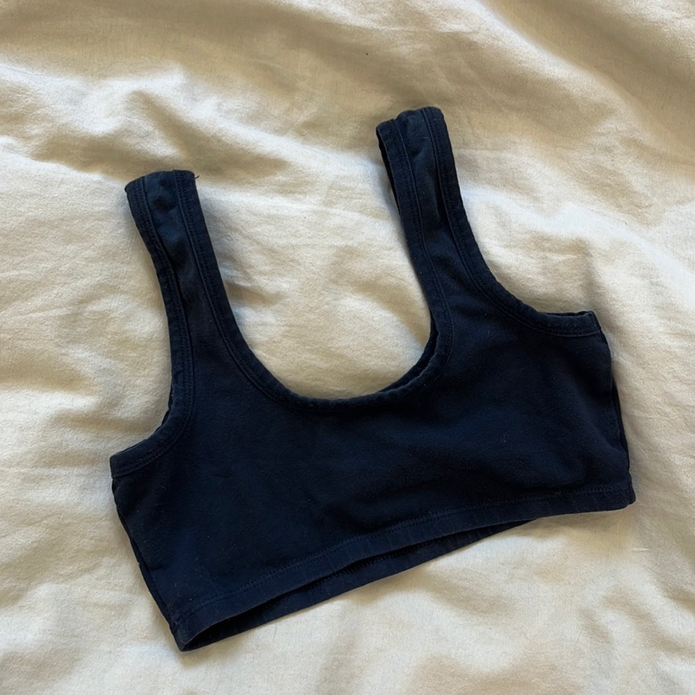ARQ Wide Strap Bra in Black Medium
